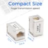 10Gbps Ethernet Extender  Coupler  Cat7Cat6Cat5e FemaletoFemale Connector  Long Range Signal Booste