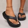 2024 Summer Thick Platform EVA Flip Flops For Women Comfortable Clip Toe NonSlip Beach Sandals With 4