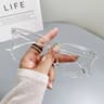Square Finished Myopia Glasses For Women  Men Trendy Minus Glasses For Students  Computer Use 4