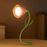 Creative Rechargeable Rose LED Desk Lamp Bendable Dimmable Flower Night Light With Brightness Memor 8