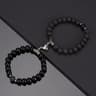 Natural Stone Heart Magnet Distance Couple Bracelets Beads Friendship Fashion Jewelry Gift 4