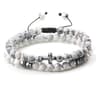 Couples Distance Beads Bracelet Handmade Yoga Prayer Jewelry Cross Tiger Eye Stone Fashion Hematite 7