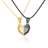 Magnetic Heart Couple Necklace For Women Lovers Sweater Chain Valentines Day Wedding Party Gift Jew 6