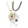 Couple Magnetic Matching Necklace For Women Men Sun Moon Heart Shape Pendant I Love You Projection  5