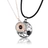 Couple Magnetic Matching Necklace For Women Men Sun Moon Heart Shape Pendant I Love You Projection  7