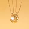 Magnetic Couple Matching Necklace Set Sun Moon Heart Shape Magnet Pendant Fashion Lover Gift Jewelr 9