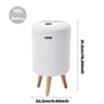 Small Plastic Smart Trash Can With Lid Automatic Motion Sensor For Bedroom Bathroom Kitchen Office 6