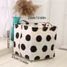 Cotton Linen Household Fabric Square Box Folding Toy Storage Basket For Dirty Clothes And Miscellan 4