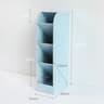 Macaron Color Grid Desktop Organizer Pen Holder Pencil Makeup Brush Storage Box School Stationery 7