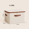 Closet Organizer Container With Handle And Zipper Foldable Clothes Storage Box Washable For Wardrob 8