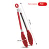 Nylon Stainless Steel Food Clip High Temperature Resistant BBQ Bread Clip Kitchen Utensil 8
