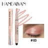 Waterproof Smoky Dark Black Eyeshadow Pencil Stick Matte Metallic Pearlescent Glitter Makeup Tool H 7