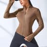 2024 Yoga Coat Short Sports Jacket Women Fitness Clothes Slimming Body Sculpting Zipper Yoga Jacket