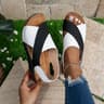 Comfortable Platform Wedge Sandals for Women Summer Peep Toe Roman Sandalias Orthopedic Beach Shoes