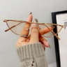Fashion Metal Small Cat Eye Sunglasses For WomenTrendy Punk Style With Clear Ocean Lens Hip Hop Sha 10