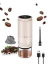 Electric Coffee Grinder Rechargeable TypeC Adjustable Burr Grinder With Ceramic Core Portable Bean  6