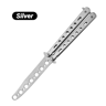 Butterfly Trainer Practice Knife Folding Metal Balisong For Safe Flipping Skills Training 3