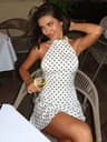 The Bella Polka Dot Halter Mini Dress 3