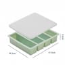 Grid Silicone Ice Cube Tray With Lid Large Square Whiskey Ice Cube Mold 2