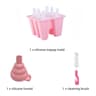 Popsicle Mold Set Reusable Silicone Ice Cream Maker With Easy Release Sticks 2