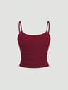 Backless Cami Top For Women Slim Fit Spaghetti Strap Crop Top 2