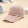 Linen Baseball Cap Breathable Knit Adjustable Summer Duckbill Cap 4