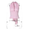 Backless Crop Top For Women Y2K Lace Up Ruched Club Party Tank 2