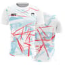 UFC Men Casual Streetwear 2025 New Fashion Line Colorful Striped 3D Print Tee MMA Fitness Short Sle 4