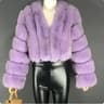 Luxury Faux Fox Fur Coat V Neck Winter Coat For Women Warm Long Sleeve Teddy Jacket Chic Fashion Ou 21