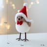 Foam Red Scarf Hats Bird Xmas Tree Christmas Simulation Bird Hanging Pendant Ornaments Merry Christ 6