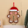 Coral Fleece Christmas Hand Towels Gingerbread Man Snowman Tree Design Cartoon Style Home Kitchen B 8