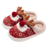 Home Cute Cartoon Cotton Slippers New Winter Lovely Womens Slippers Christmas Deer Non Slip House S 6