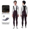 Mens MTB Cycling Clothing 3D Padded Winter Cycling Bib Pants Thermal Fleece Cold Weather Bike Bib T 5