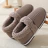 Indoor Plush Cotton Shoes Fluffy Winter Couple Bag Heel Slippers Men Casual Soft Soled Shoes Fur No 6