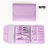Manicure Set Pedicure Sets Professional Nail Clippers And Cuticle Nippers Travel Case 4