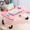 Portable Lap Desk With Adjustable Desktop Folding Laptop Desk For Bed Sofa Includes Tablet Slot And