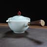 Creative Home Tea Maker Automatic Rotating Teapots Ceramic Kungfu Teaware Kit Filter Side Handle Po 7