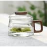 High Borosilicate Glass Teacup Glass Tea Cup With Filter And Wooden Handle Home Office Tea Separati