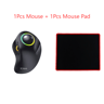 Ergonomic Rollerball Gaming Mouse Rechargeable Wireless Trackball  Bluetooth RGB Gear Adjustable 8