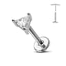 Titanium Flower Threadless Earring Petal Heart Butterfly Push In Labret Stud 26