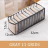 Foldable Underwear Drawer Organizer Polyester Storage Box For Bras Socks And Clothes 11