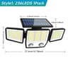 Solar Motion Sensor Outdoor Light With Three Adjustable Heads 5