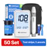 Blood Glucose Meter Kit With Test Strips No Coding Digital Blood Sugar Monitor 6