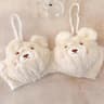 Cute Bear Seamless Bra For Women Wire Free Full Cup With Adjustable Straps 6