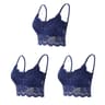 Three Pack Womens Wireless Lace Bralette Set With Padded Cups And Seamless Design 10