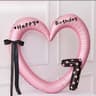 Forty Inch Hollow Heart Foil Balloon For Weddings Birthdays And Baby Showers 12