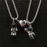 Magnetic Astronaut And Star Matching Couple Necklaces Two Piece Set 7