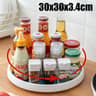 Rotatable AntiSliding Kitchen Condiment Storage Rack Spice Organizer  MultiFunctional Home Storage  5