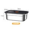 Stainless Steel Crisper Lunch Box Sealed Leakproof Bento Box Refrigerator Freezer Storage Box For C