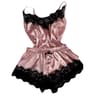 Summer Lace Silk Pajama Set For Women Sexy Lingerie Cami Top And Shorts Set Comfortable Casual Pija 8